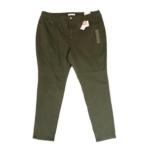 Lane Bryant High Rise Olive Green Jeggings